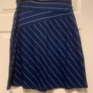 Navy Striped Skirt